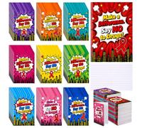 Eaasty 200 pezzi Fai la differenza Nastro Rosso Regali Bulk Mini Notepad Affermazione Positiva Notebooks Drug Free Awareness Journal Anti-droga Eventi Regalo per la Settimana del Nastro Rosso Pubblica