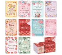 Eaasty 50 Pack Mother's Day Gifts Bulk Mini Notebooks for Women, Small Journal with Floral Design, Pocket Notebook with Lined Pages, Inspirational Pocket Notepad for Mom, Birthday, Office, Travel