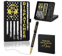Eaasty 911 Dispatcher Gifts for Men Women, 5 Pcs Telecommunicator Appreciation Gifts, Journal Notebook Pen Bag and Box for Telecommunicator W ispatcher Appreciation Office Supplies Accessories