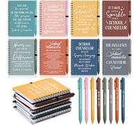 Eaasty Set di 24 regali per la settimana del consigliere scolastico per le donne Notebook con penna a sfera Honor National School Counseling Regali di apprezzamento Consulente Ufficio Must Haves per