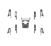 EABBADL Pellicola Protettiva for finestrino, Leva del Cambio, sportello, Compatibile con Toyota BZ4X EA10 2022-presente, Imitazione Fibra di Carbonio, Nera(Flash Point Black)