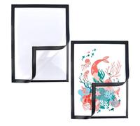 Eabdice 2 Pezzi Cornici Magnetiche, Cornice per Pittura Diamante, Diamond Painting Cornice Magnetica, può Essere Utilizzato per la Decorazione Della parete in Soggiorni, Sale da Pranzo e Cucine (Nero)