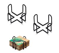 Eabdice 2 Pezzi Sottobicchieri in Ferro, Cucina Supporto Sottobicchieri, Supporti Sottobicchieri in Metallo, Posizionamento di Stoviglie per Soggiorno, Cucina e Camera da Letto