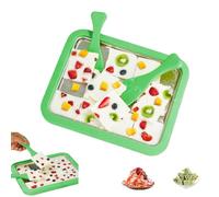 Eabdice Macchina per Gelato Istantaneo, Rolled Ice Cream Maker, Piastra Gelato Roll, Ice Cream Rolls Machine, Piastra Fredda Per Gelato con 2 Spatole per Sorbetto Yogurt