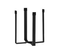 Eabdice Pieghevole Metallo Scola Bottiglie, Scolabottiglie Pieghevole, Scolabottiglie Pieghevole Asciugabottiglie，Adatto Per Bottiglie, Bicchieri e Sacchetti Per Rifiuti Di Cucina, Nero