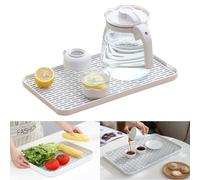 Eabdice Scolapiatti, Doppio Strato Vassoio, Vassoio per Tazza e Frutta, Doppio Strato Staccabile per Posate, Piletta o Vassoio Portaoggetti (31 * 17,5 cm)