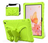Eabhulie Custodia Bambini per Fire Max 11 (2023 13th Gen) Cover Protettiva Antiurto in EVA Leggera con Tracolla e Supporto Ali di Farfalla Verde erba