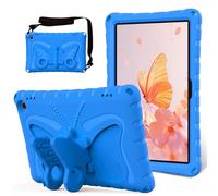 Eabhulie Custodia Bambini per Fire Max 11 (2023 13th Gen) Cover Protettiva Antiurto in EVA Leggera con Tracolla e Supporto Ali di Farfalla Blu