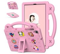 EabHulie Custodia per tablet Lenovo Tab M10 FHD Plus 2nd Gen TB-X606F/Tab M10 HD 2020 X306X/F/Tab K10 2021 TB-X6C6F/L/X Niedliche Hülle für Kinder, Griff Ständer Rosa