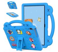 EabHulie Custodia per tablet Lenovo Tab M10 TB-X505X/F/Smart Tab M10 TB-X605F/Tab P10 TB-X705F/L Niedliche Hülle für Kinder, Stoßfest mit Griff Ständer Blu
