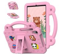 EabHulie Custodia per tablet TCL Tab 8 Plus 9138S/TCL Tab 8 LE 9137W/TCL Tab 8 WiFi 9132X Niedliche Hülle für Kinder, Stoßfest mit Griff Ständer Rosa