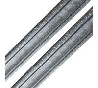 EABKLPQRS Battiscopa autoadesivo 3D, Confezione da 2 pezzi di schiuma PE autoadesiva for rivestimento parete 3D, multicolore, m x 8 cm(Silver Gray)