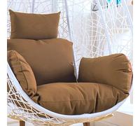 EABKLPQRS Cuscino per poltrona a uovo, Replacement Cushion for Swing Egg Chair Headrest Pillow Multicolor 2 Types(Light Brown,Without cotton)