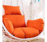 EABKLPQRS Cuscino per poltrona a uovo, Replacement Cushion for Swing Egg Chair Headrest Pillow Multicolor 2 Types(Orange,Without cotton)
