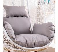 EABKLPQRS Cuscino per poltrona a uovo, Replacement Cushion for Swing Egg Chair Headrest Pillow Multicolor 2 Types(Light Gray,Without cotton)
