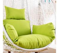 EABKLPQRS Cuscino per poltrona a uovo, Replacement Cushion for Swing Egg Chair Headrest Pillow Multicolor 2 Types(Pure Green,Without cotton)
