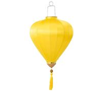 EABKLPQRS Decorazioni Lanterne Cinesi Rosse da Appendere, Lanterna sospesa con Nappa di Seta Ovale Capodanno Cinese Vietnam Giapponese Multicolore 12-18 Pollici(Gelb,16 inch)