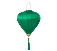 EABKLPQRS Decorazioni Lanterne Cinesi Rosse da Appendere, Lanterna sospesa con Nappa di Seta Ovale Capodanno Cinese Vietnam Giapponese Multicolore 12-18 Pollici(Grn,18 inch)