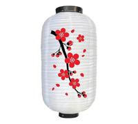 EABKLPQRS Decorazioni Lanterne Cinesi Rosse da Appendere, Lanterne sospese Pieghevoli in Seta Cinese Giapponese Cherry Plum Blossom Rosso Bianco 8-12 Pollici(Wei,12 inch)