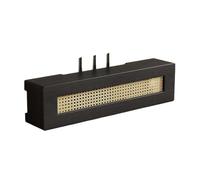 EABKLPQRS Mobile porta-router in legno, Mobiletto a scomparsa for router da parete, colore nero naturale, disponibile in diverse misure(Black,80 * 20 * 20cm)