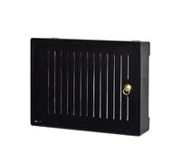 EABKLPQRS Mobile porta-router in legno, Scatola porta router con gestione cavi, montaggio a parete, in legno massello, multicolore, disponibile in diverse misure(Black,16.8 * 3.5 * 12.6in)