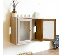 EABKLPQRS Mobile porta-router in legno, Scatola porta router da parete in legno, multicolore, disponibile in diverse misure(Natural,50 * 15 * 20cm)