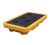 EABKLPQRS Piattaforma modulare di contenimento per, Vassoio di contenimento sversamenti antiscivolo e impilabile for fusti petrolio varie dimensioni(26.57x14.76x4.72in/67.5x37.5x12cm)