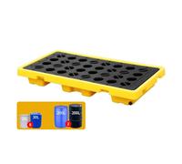 EABKLPQRS Piattaforma modulare di contenimento per, Vassoio modulare for il contenimento di fuoriuscite fusti petrolio, giallo e nero, varie dimensioni(127 * 67 * 17cm)