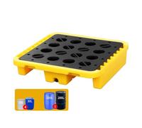EABKLPQRS Piattaforma modulare di contenimento per, Vassoio modulare for il contenimento di fuoriuscite fusti petrolio, giallo e nero, varie dimensioni(72 * 72 * 16cm)