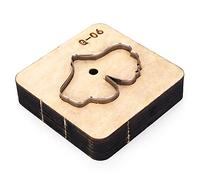 EABKLPQRS Stampo di Legno Tagliato in Pelle, Leather Craft Cutting Mold for G-Series Patterns(G-06)
