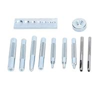 EABKLPQRS Strumenti per forare la Pelle, Kit punzone for Occhielli e Rivetti a Scatto Speed Steel, 11 Pezzi, Dimensioni Multiple