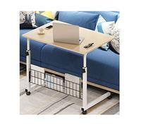 EABKLPQRS Tavolino regolabile in altezza, Tavolo regolabile sopra il letto con ruote bloccabili for riporre laptop, multicolori, dimensioni multiple(B,60x40cm)