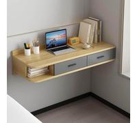 EABKLPQRS Toeletta con specchio e sgabello, Scrivania for trucco mobile for computer Vanity montata a parete con cassetti, dimensioni multiple multicolori(D,80x40(31x16inch))