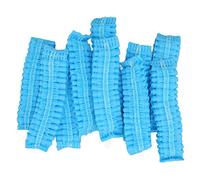Eacam 100 Pezzi di Copriorecchie Monouso Estensibili Protezioni Igieniche per Ospedali Internet café Biblioteche Tessuto Non Tessuto 11 Cm (Blu)