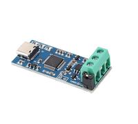 Eacam Adattatore Convertitore Modulo USB a CAN, Supporto CAN2.0A, CAN2.0B e Protocolli CAN-FD con Alimentatore di Tipo C e Indicatore LED, Progettazione Compatta e Portatile per