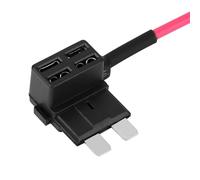 Eacam Adattatore per Fusibili per Auto, Supporto per Fusibili per Lama 5pcs per Mini, Mini, Standard, Comprende Fusibili 15a. Fornisce (M (66x26x23cm/26x10.2x9.1in))