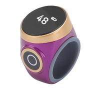 Eacam Contatore Elettronico Intelligente Contatore Digitale per Conteggio delle LCD Touch Control Regolabile con Batteria da 75 MAh e ABS per il Lavoro, gli Sport, (Viola)