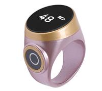 Eacam Contatore Elettronico Intelligente Contatore Digitale per Conteggio delle LCD Touch Control Regolabile con Batteria da 75 MAh e ABS per il Lavoro, gli Sport, (Oro rosa)