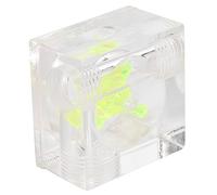 Eacam Durevole Misuratore di Portata D'acqua a 3 Giranti per di Raffreddamento del PC Acrilico Verde Trasparente 1 unità (#2)