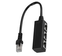 Eacam Extension Ethernet da 1 da Maschio a 3 Femmine, Core Placcato in Oro per Segnale di Rete Schermato, Molte Interfacce, Splitter per Cavi RJ45 con Scheda PCB per Connessione a