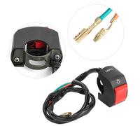 Eacam Interruttore del Manubrio Motociclistico, Pulsante ON/OFF del Faro a LED, Supporto per Manubrio 7/8 Pollici Resistente Alle Intemperie per la Maggior Parte delle Motociclette con (Pulsante