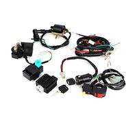 Eacam Kit Cablaggio Motore Kick Start Ad Alte Prestazioni, Materiale ABS, Adatto per PIT PRO Trail Dirt Bike 140cc, 2 Cablaggi, 1 CDI, 1 Raddrizzatore, 1 Elettrovalvola, 1 Set di