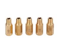 Eacam Kit Getto Principale Carburatore 10 Pezzi/set 130 132 135 138 140 142 145 148 150 152 Getti in Ottone per PE OKO, Realizzato in Robusto Ottone, Sostituzione Diretta, Facile