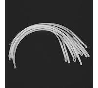 Eacam Lenza da Pesca a Mosca Connettore Ad Intrecciato Lenza da Mosca Leader Loop 10 Pezzi 30LB 50LB Nylon Facile Usare con Manicotto Termoretraibile per Teste Coniche (Bianco 50 libbre)