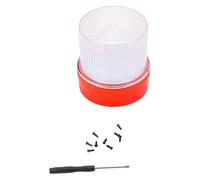 Eacam Luci Stroboscopiche di Emergenza per Veicoli, Faro LED V16 con Supporto Magnetizzato Tetto, Luce di Avvertimento Portatile per Auto Moto, Alta Visibilità IP67, con Bot M (Rosso Bianco)