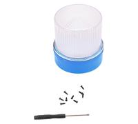 Eacam Luci Stroboscopiche di Emergenza per Veicoli, Faro LED V16 con Supporto Magnetizzato Tetto, Luce di Avvertimento Portatile per Auto Moto, Alta Visibilità IP67, con Bot M (Blu Bianco)