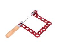 Eacam Mini Traforo a Mano per la Lavorazione del Legno a Forma di U, Manico in Legno, Lega di Alluminio, Gioielli per il Corpo, Lavorazione dei Metalli, con Design Ergonomico della (5 pollici)