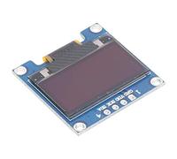 Eacam Modulo di Visualizzazione OLED, Risoluzione 128x64, Supporto Ad Ampio Tensione 3,3-5 V, 0,96 Pollici, Materiale ABS, di qualità, Comunicazione IIC Compatibile per Progetti