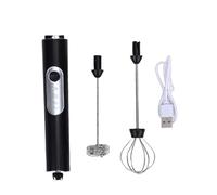 Eacam Montalatte Ricaricabile, Miscelatore Elettrico A 3 Velocità Con Batteria Integrata, Macchina Schiuma Portatile Per Cappuccino, Latte, Matcha, Cioccolata Calda, Perfetto Per La (Nera)