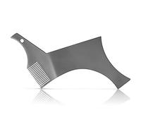 Eacam Pettine per Barba Modellatore per Barba Modello Strumento Modellare la Modello Modellare la a Pettine, Robusto Strumento in Acciaio Inossid